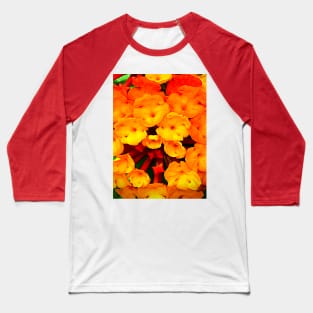 Tini-Tiny Yellow Blossoms Baseball T-Shirt